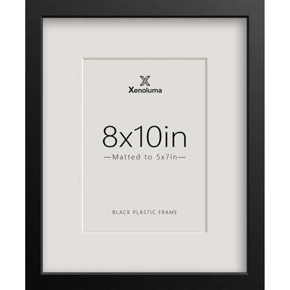 8.5 By 11 Picture Frames 6x8 with Mat - Black Photo Frame 1 Pack
