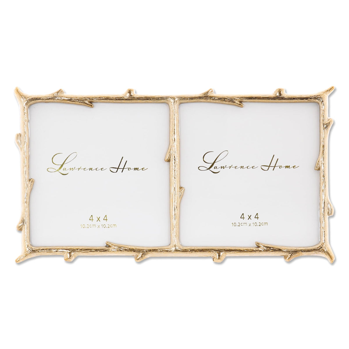 Lawrence Frames 4x6 Gold Metal Natural Branch Design Picture Frame
