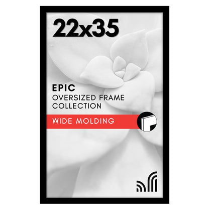 Americanflat 16x20 Poster Frame - Engineered Wood - Black