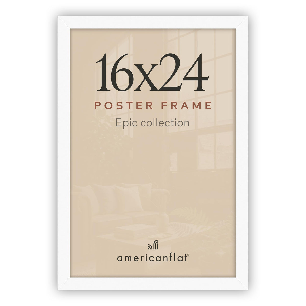 Americanflat 16x20 Poster Frame - Engineered Wood - Black