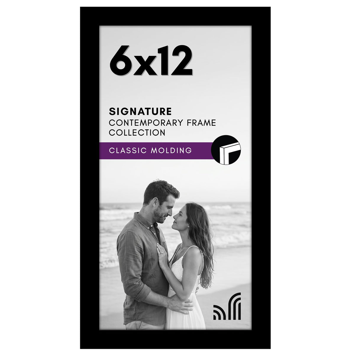 Americanflat 11x17 Picture Frame - Engineered Wood - Black