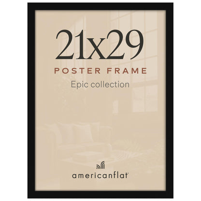 Americanflat 16x20 Poster Frame - Engineered Wood - Black