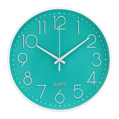 Wall Clock 12 Inch Non-Ticking Silent Modern Simple Style Round Decor Clock Gold Stereoscopic Dial Quartz Wall Clocks for Home/Office/School/Living Room/Bedroom/Kitchen