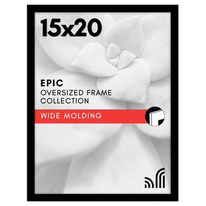 Americanflat 16x20 Poster Frame - Engineered Wood - Black
