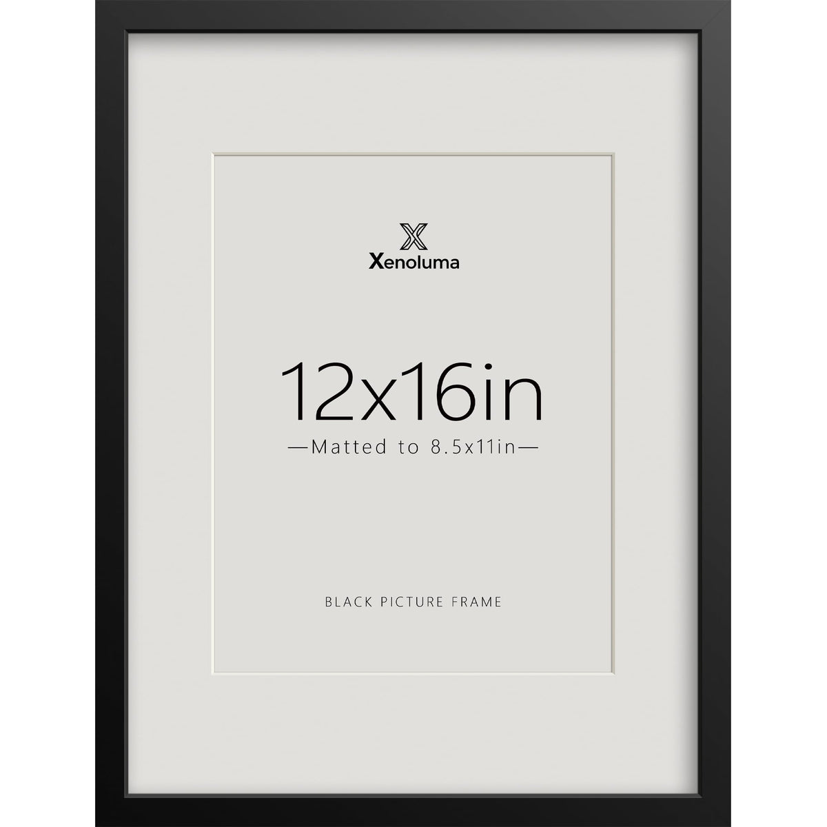 8.5 By 11 Picture Frames 6x8 with Mat - Black Photo Frame 1 Pack