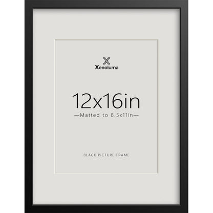 8.5 By 11 Picture Frames 6x8 with Mat - Black Photo Frame 1 Pack