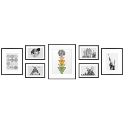 Golden State Art 11x14 Gold Aluminum Frame with White Mat, Real Glass