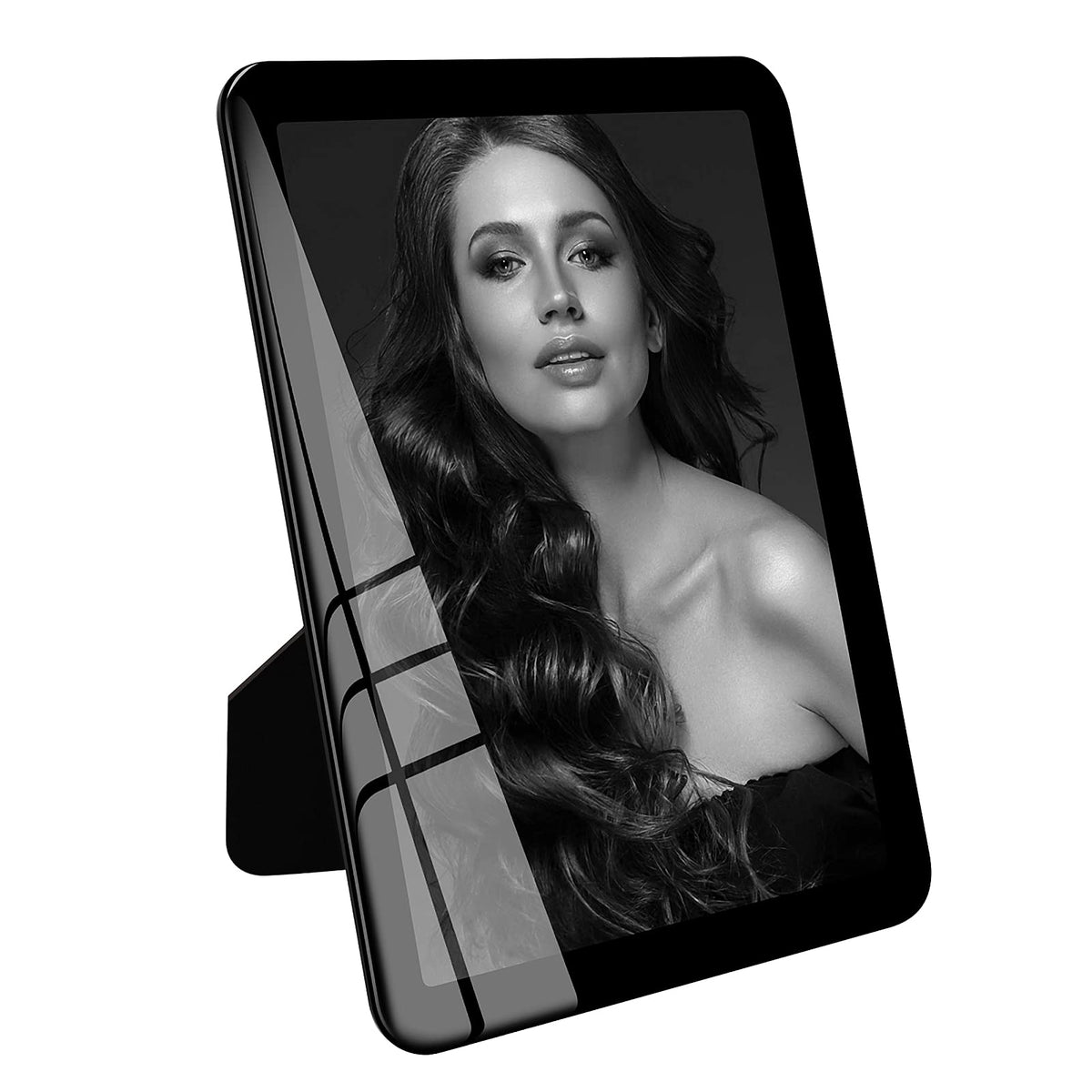 Bluesun 8x10 Picture Frame Black Standing can be Vertical and Horizontal - Real Glass Frames, Cool 8×10 Photo Frame, Wall Frames Gifts for Men Boyfriend Dad Boss and Loved Ones(8x10, Black)