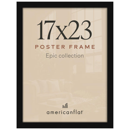 Americanflat 16x20 Poster Frame - Engineered Wood - Black