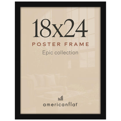 Americanflat 16x20 Poster Frame - Engineered Wood - Black