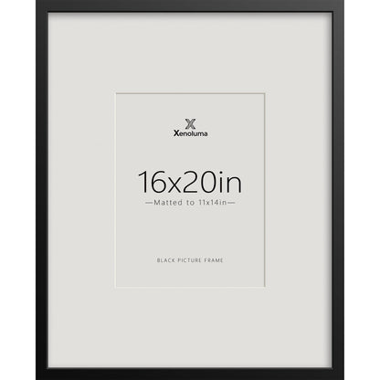 8.5 By 11 Picture Frames 6x8 with Mat - Black Photo Frame 1 Pack