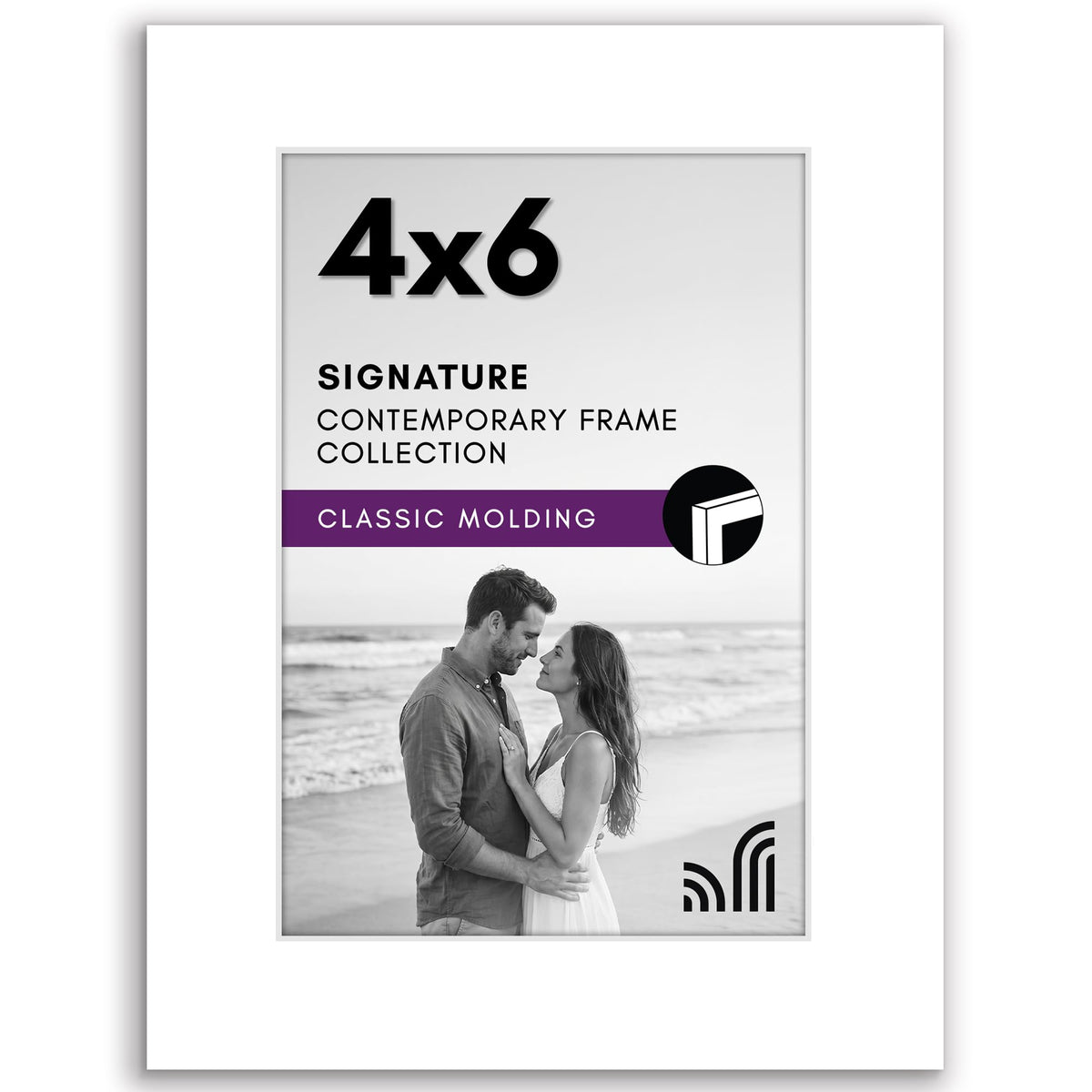 Americanflat 11x17 Picture Frame - Engineered Wood - Black