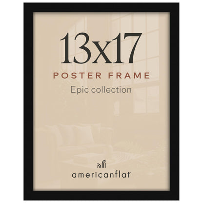 Americanflat 16x20 Poster Frame - Engineered Wood - Black