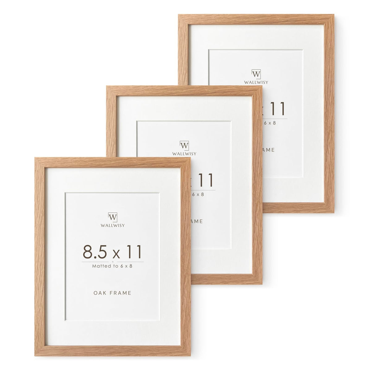 5x7 Picture Frame, Solid Oak Wood 5x7 Photo Frame with Mat to 4x6