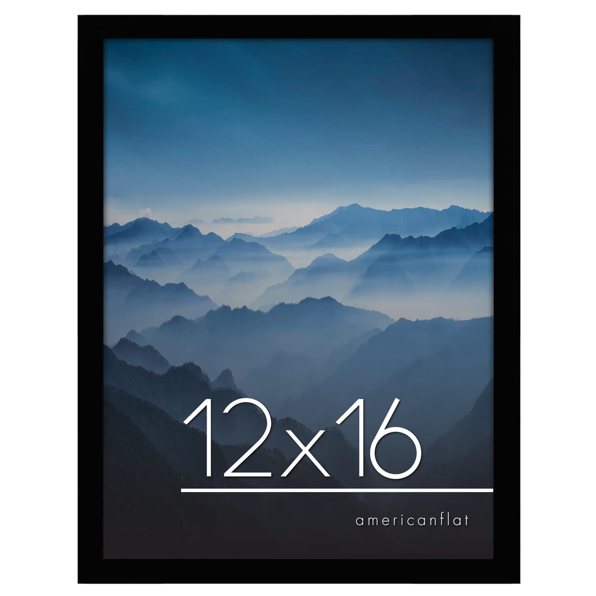 Americanflat 11x17 Picture Frame - Engineered Wood - Black