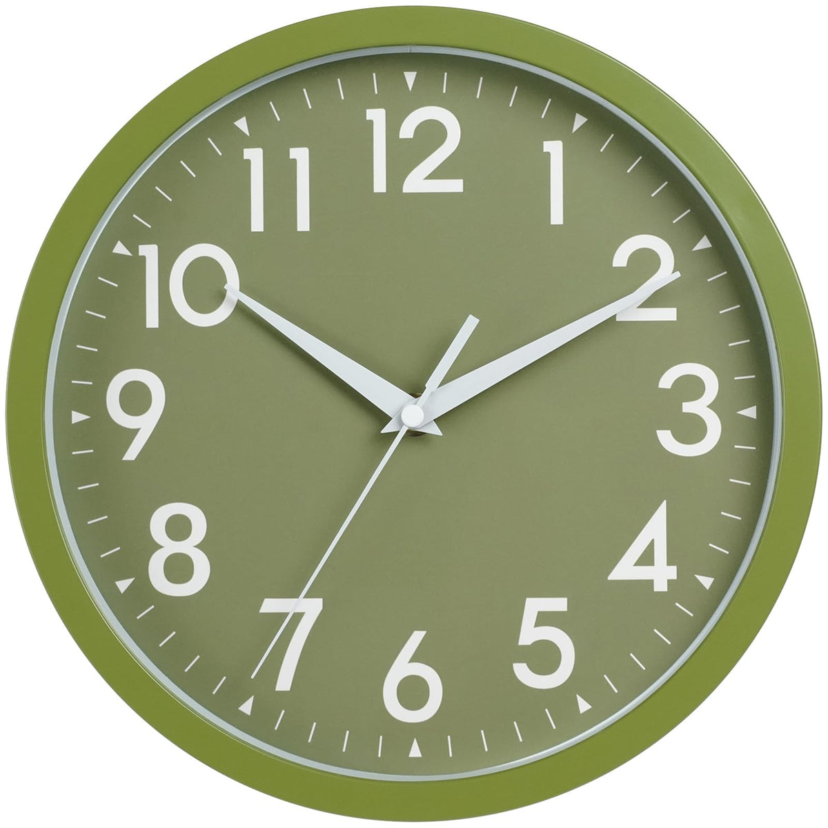 DAXSMY 12 Inch Wall Clock, Battery Operated Silent Non Ticking