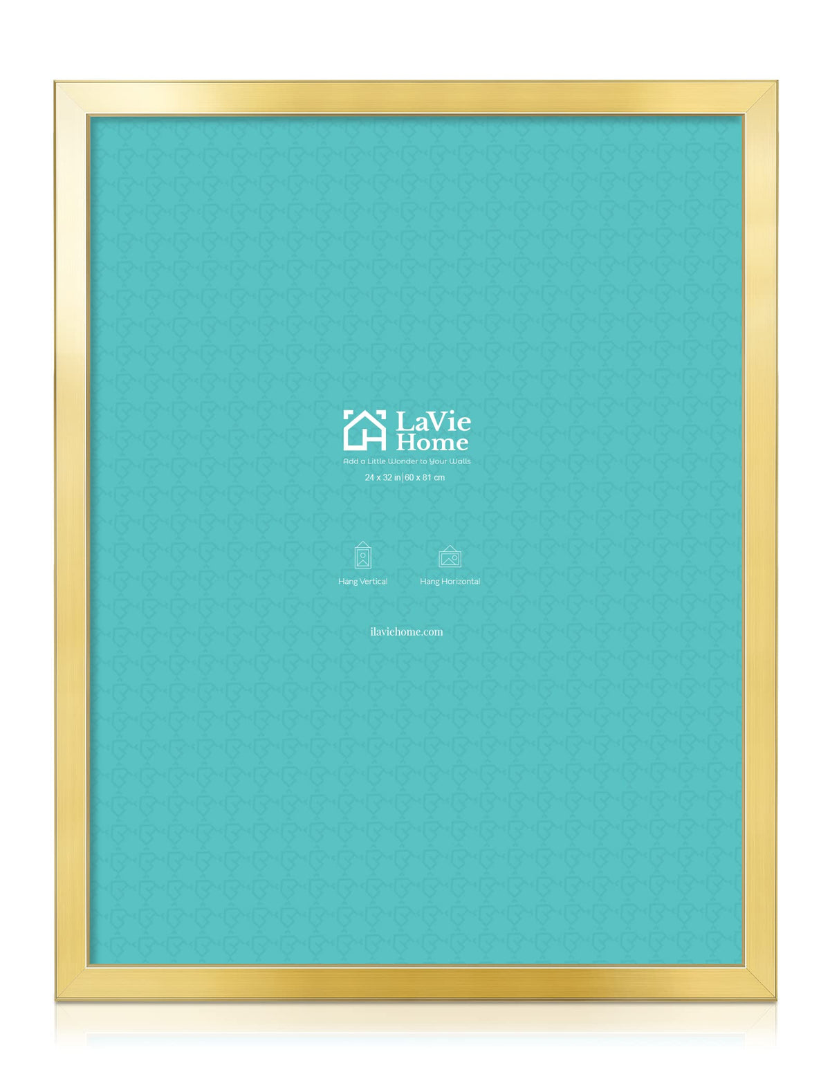 LaVie Home 14x18 Picture Frame Black Poster Frame,Display Pictures 12x16 with Mat or 14x18 Without Mat, Stable and Sturdy Frame and Polished Plexiglass, Horizontal and Vertical Format of The Walls