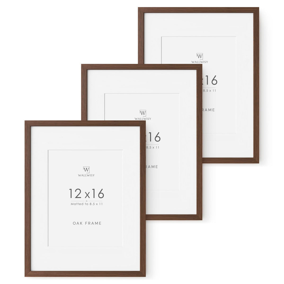 5x7 Picture Frame, Solid Oak Wood 5x7 Photo Frame with Mat to 4x6