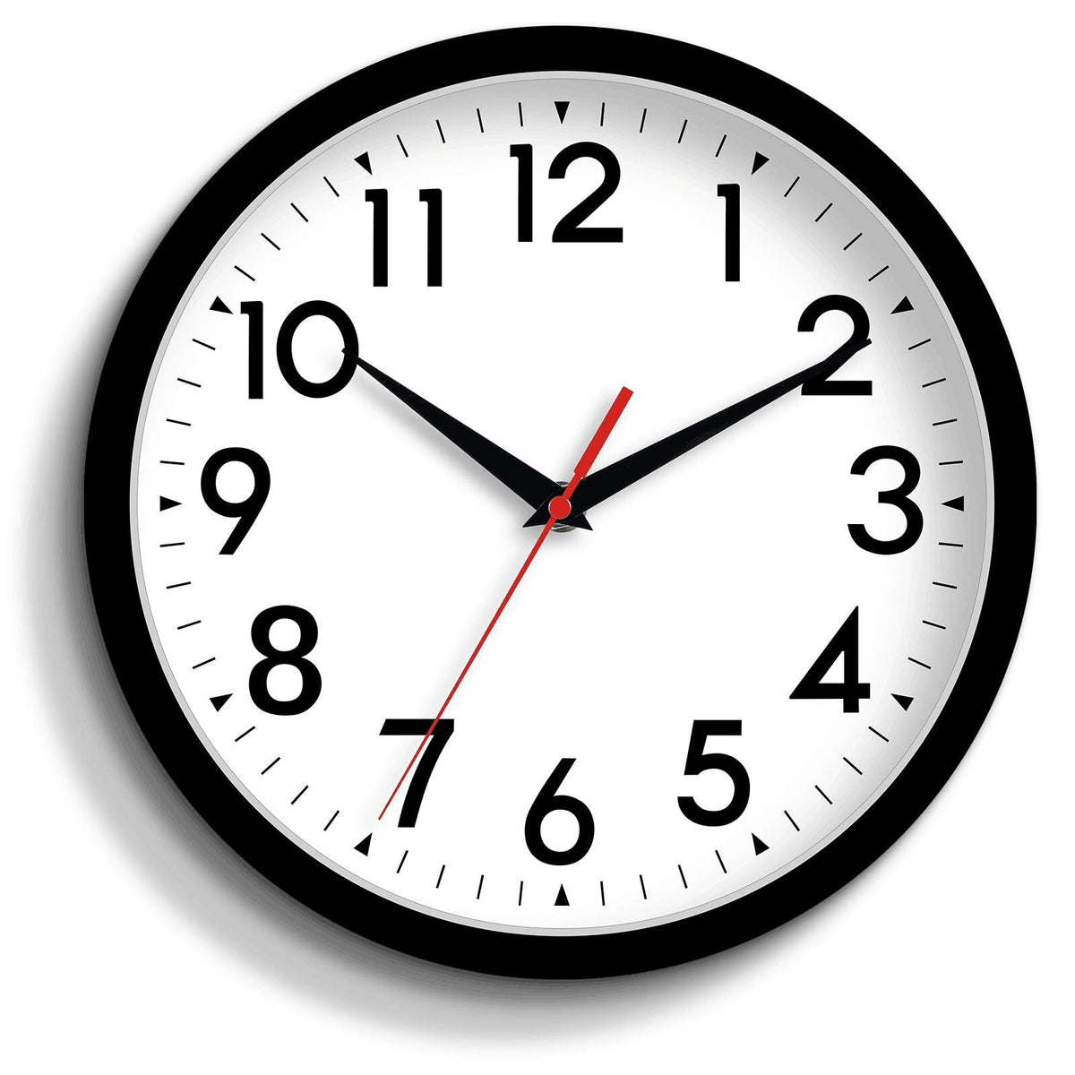 DAXSMY 14 Inch Wall Clock, Battery Operated Silent Non Ticking