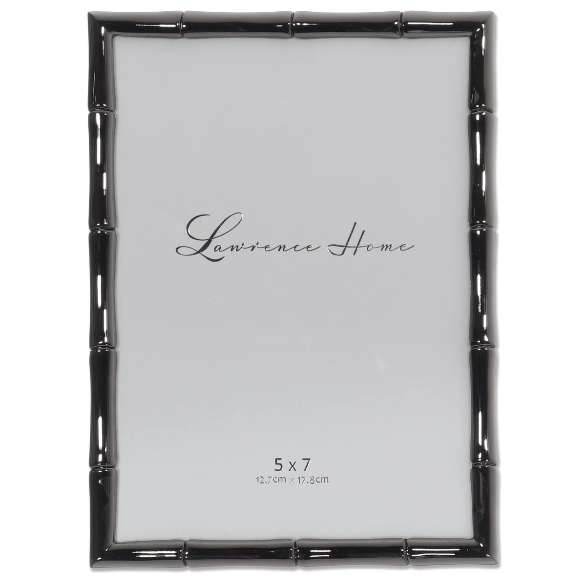 Lawrence 712246 4-Inch W x 6-Inch H Gold Metal Picture Frame with Bamboo Design
