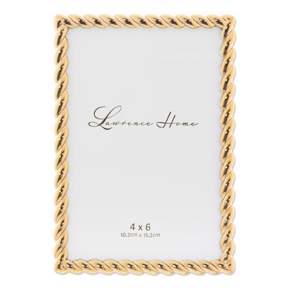 Lawrence Frames 4x6 Golden Rope Picture Frame (712046)