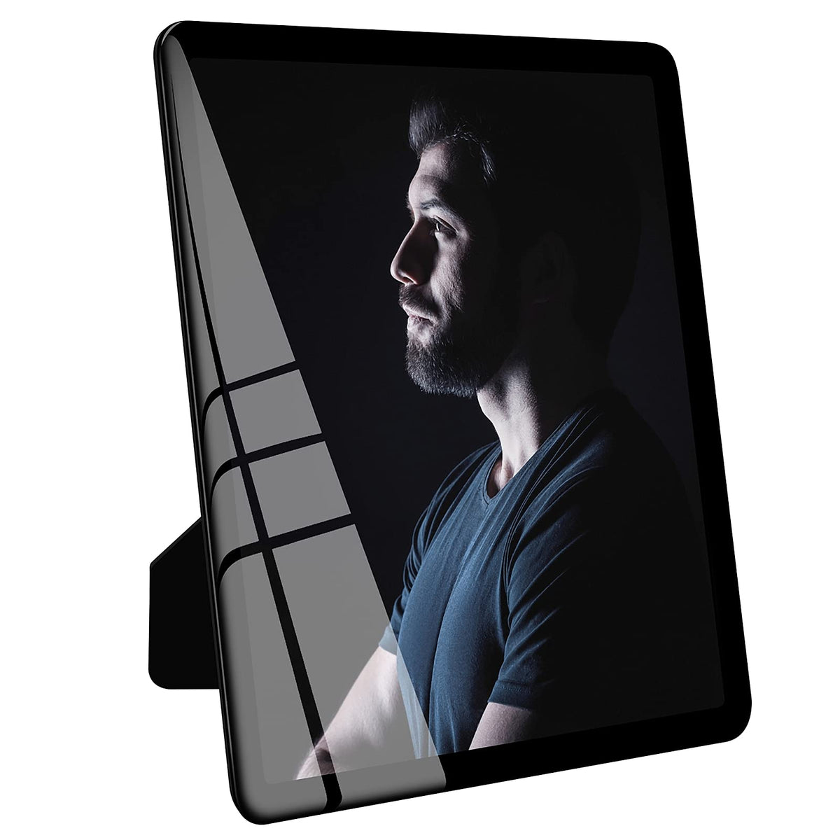 Bluesun 8x10 Picture Frame Black Standing can be Vertical and Horizontal - Real Glass Frames, Cool 8×10 Photo Frame, Wall Frames Gifts for Men Boyfriend Dad Boss and Loved Ones(8x10, Black)