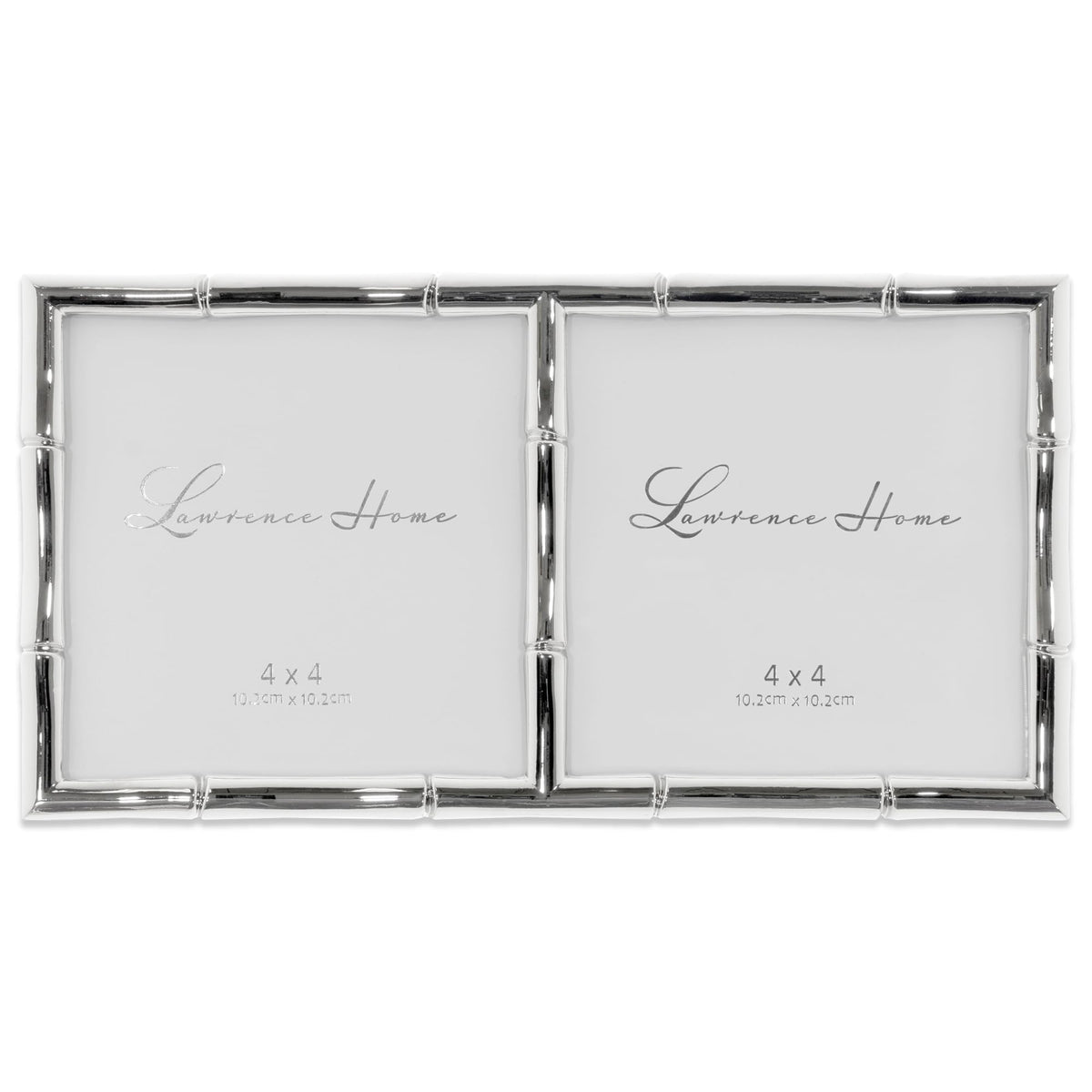 Lawrence 712246 4-Inch W x 6-Inch H Gold Metal Picture Frame with Bamboo Design