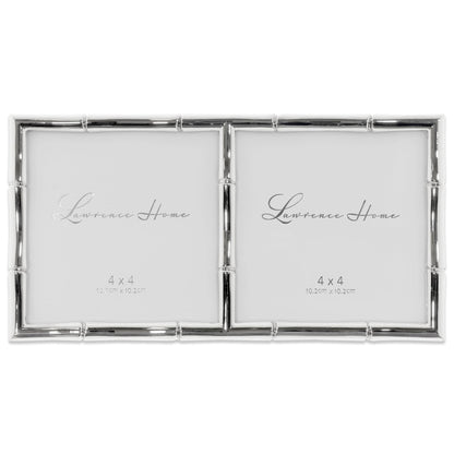 Lawrence 712246 4-Inch W x 6-Inch H Gold Metal Picture Frame with Bamboo Design