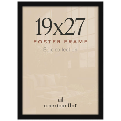 Americanflat 16x20 Poster Frame - Engineered Wood - Black