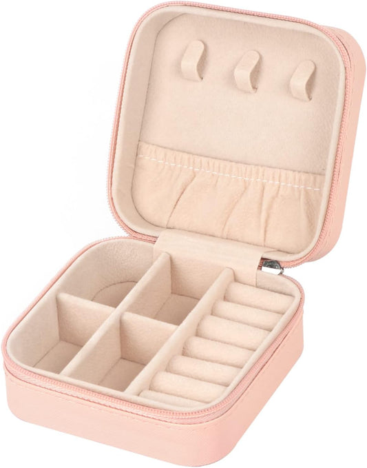 MFXIP Travel Jewelry Case Small Jewelry Box Jewelry Organizer Storage Case