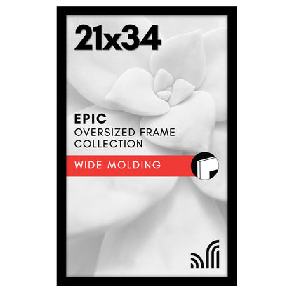 Americanflat 16x20 Poster Frame - Engineered Wood - Black