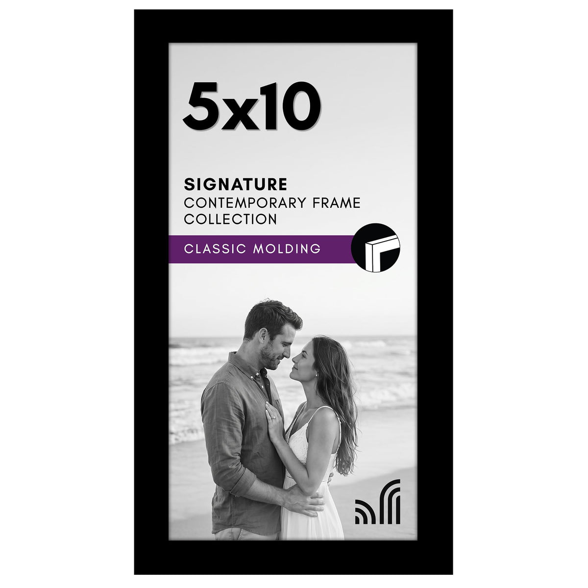 Americanflat 11x17 Picture Frame - Engineered Wood - Black