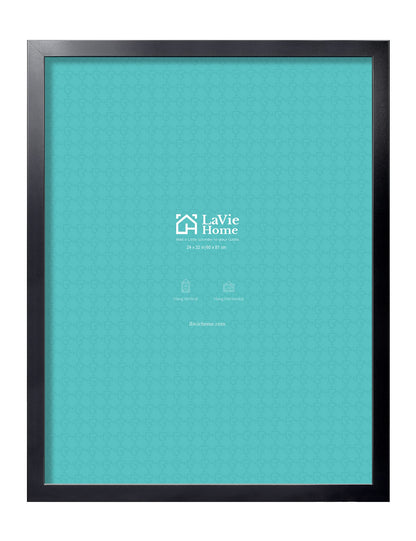 LaVie Home 14x18 Picture Frame Black Poster Frame,Display Pictures 12x16 with Mat or 14x18 Without Mat, Stable and Sturdy Frame and Polished Plexiglass, Horizontal and Vertical Format of The Walls