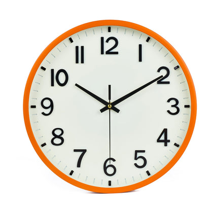 Wall Clocks Battery Operated 8 inch Modern Wall Clock,Silent Non Ticking Wall Clock for Living Room Bedroom Kitchen Office Classroom Decor (Black Gold)