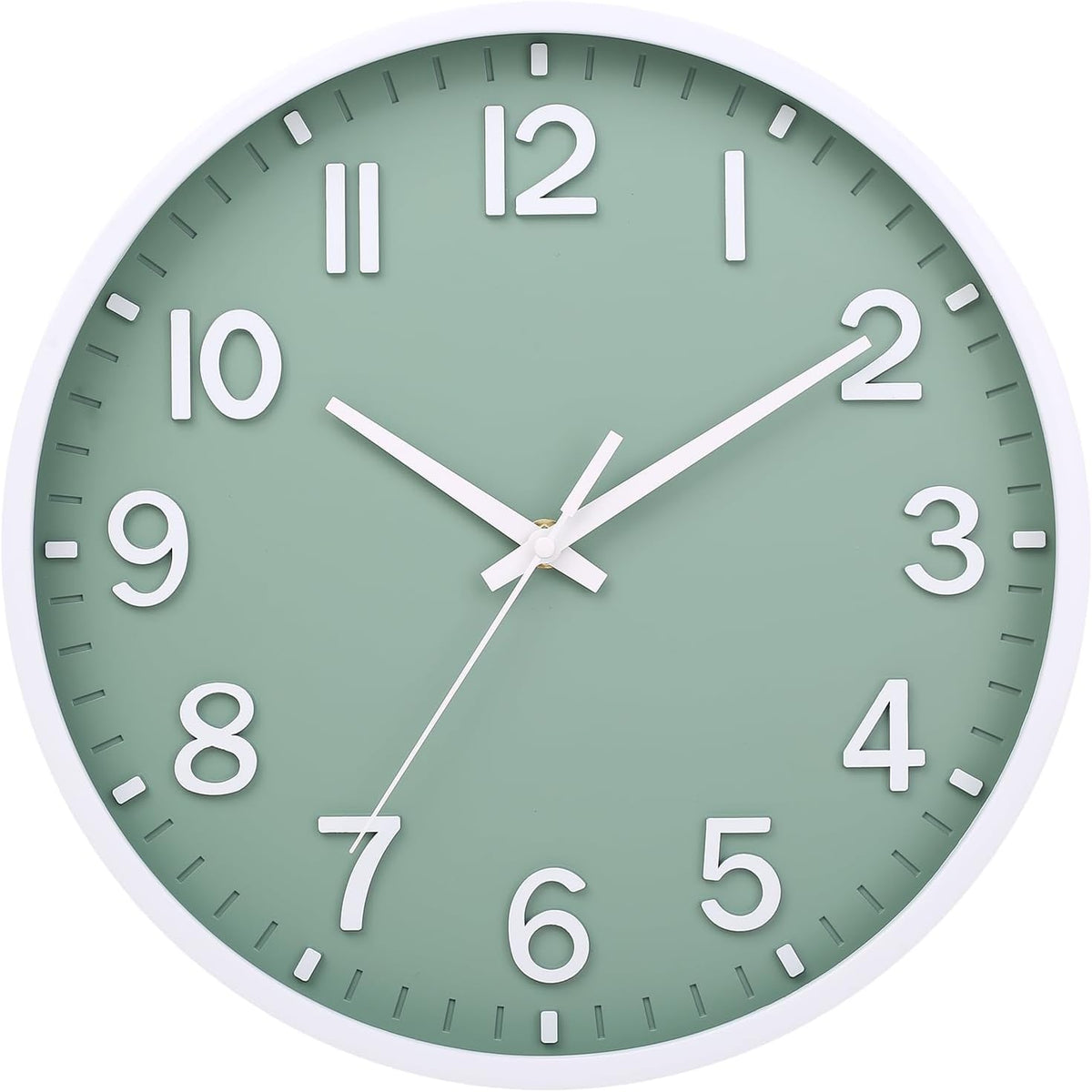 Wall Clocks Battery Operated 8 inch Modern Wall Clock,Silent Non Ticking Wall Clock for Living Room Bedroom Kitchen Office Classroom Decor (Black Gold)