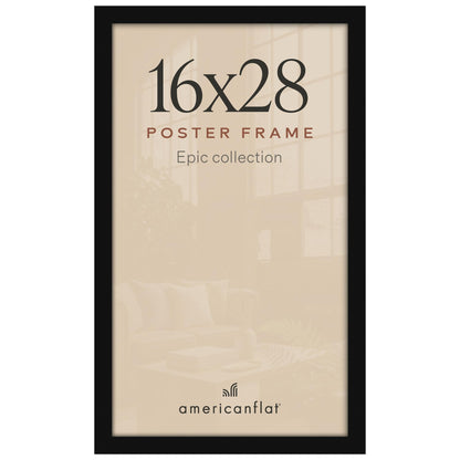 Americanflat 16x20 Poster Frame - Engineered Wood - Black