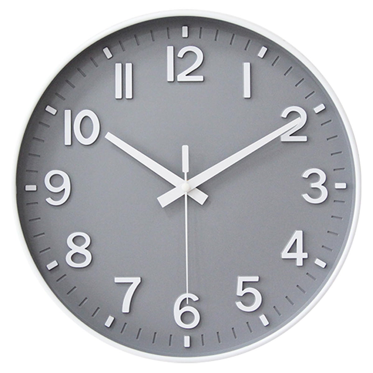 HZDHCLH 8 Inch Wall Clock Battery Operated Silent Non Ticking Green Modern