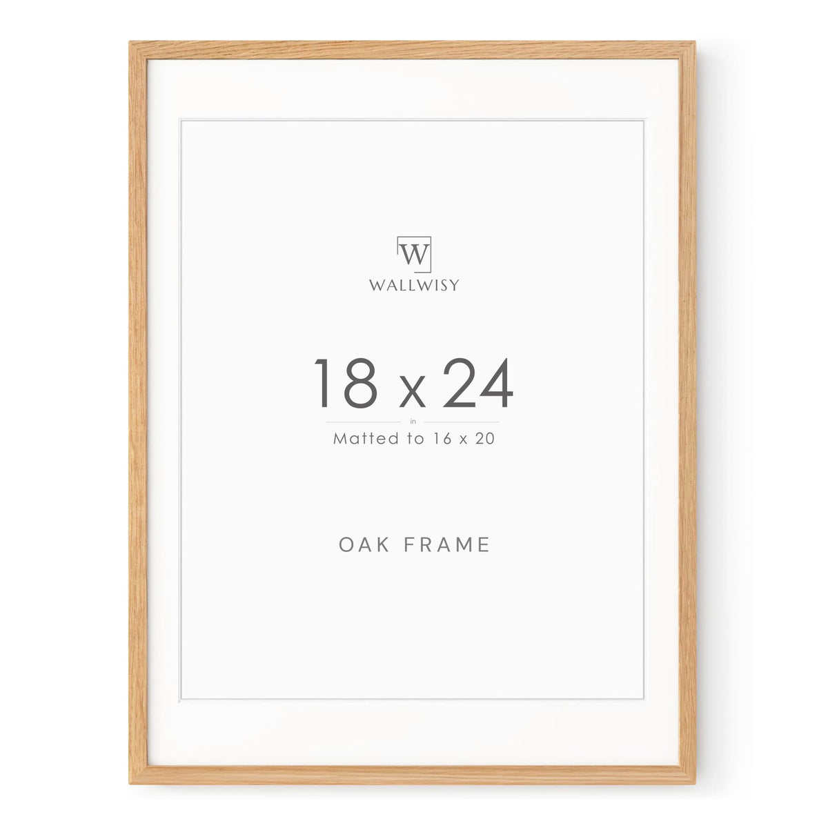 5x7 Picture Frame, Solid Oak Wood 5x7 Photo Frame with Mat to 4x6