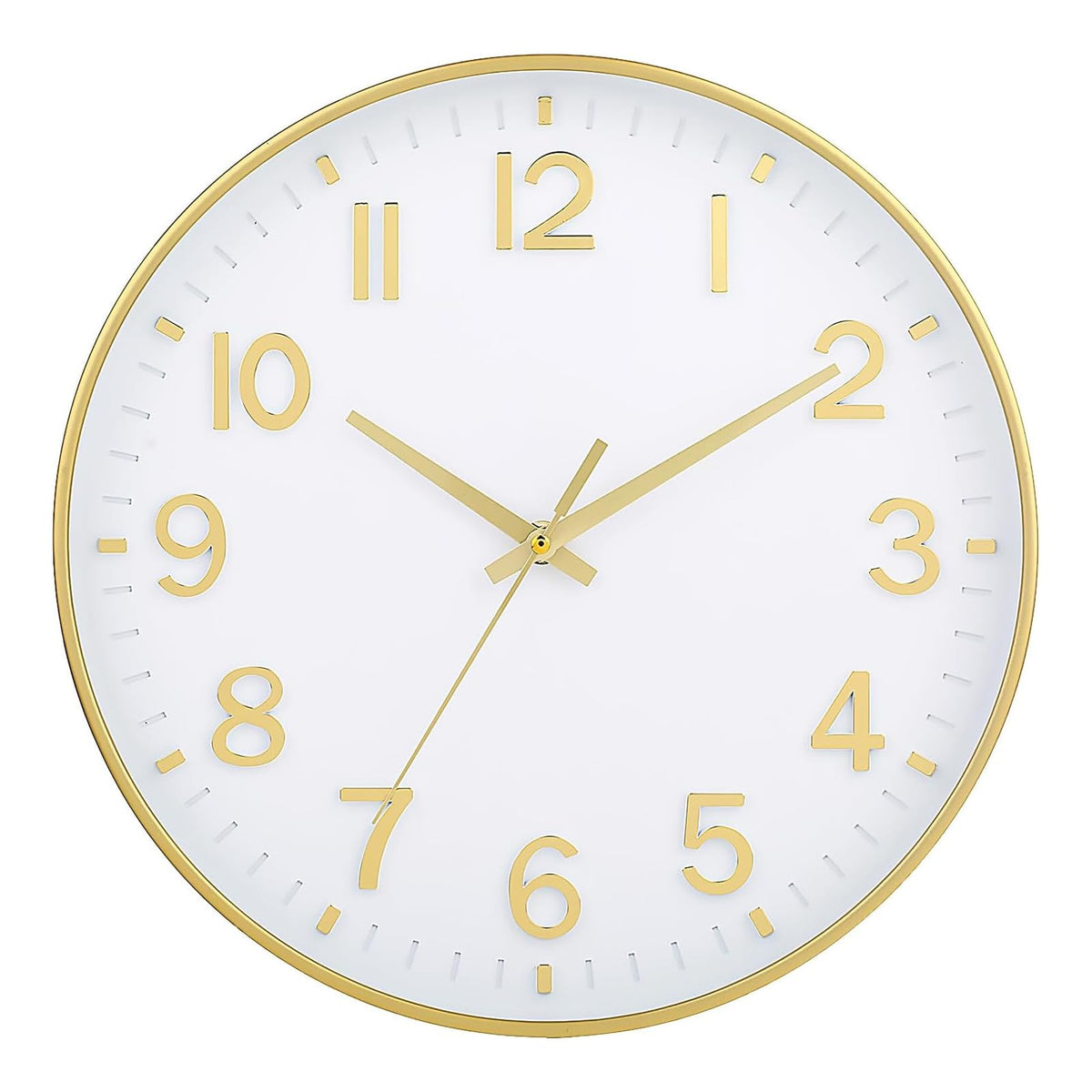HZDHCLH 8 Inch Wall Clock Battery Operated Silent Non Ticking Green Modern