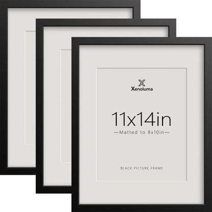 8.5 By 11 Picture Frames 6x8 with Mat - Black Photo Frame 1 Pack