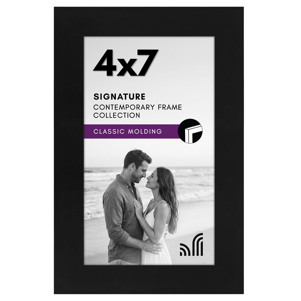 Americanflat 11x17 Picture Frame - Engineered Wood - Black