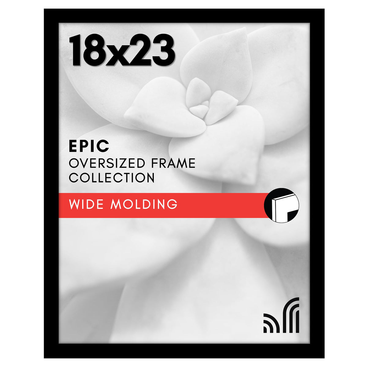 Americanflat 16x20 Poster Frame - Engineered Wood - Black