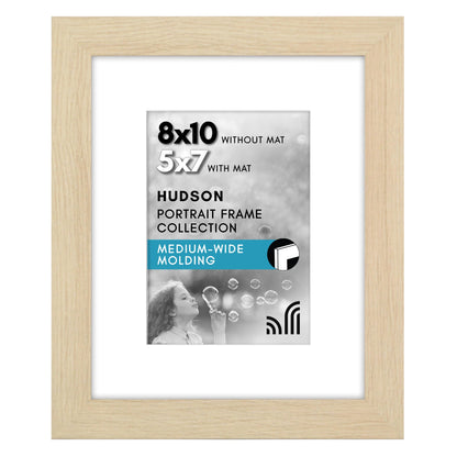 Americanflat 22x28 Poster Frame - Matted to 18x24 - Engineered Wood - Black