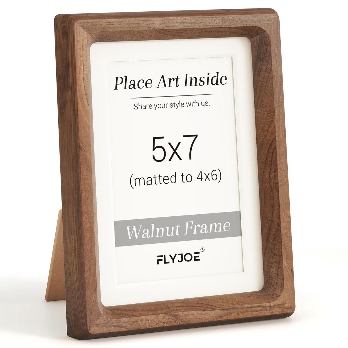 Picture Frame, USA-Sourced Hardwood Photo Frame, Walnut, 11x14