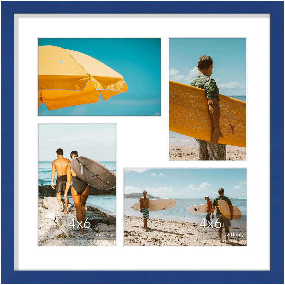 Vittanly 11x14 Collage Picture Frame for Wall Mounting, Black