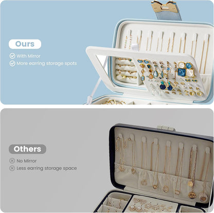 Lolalet 2 Layer Jewelry Box for Teen Girls & Young Women