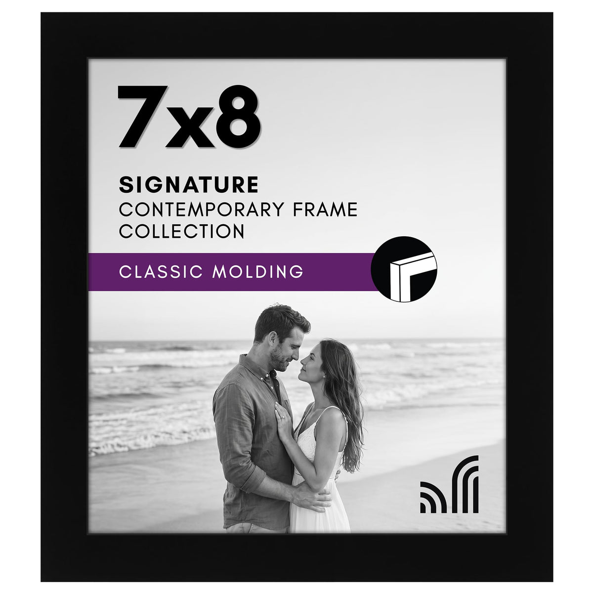 Americanflat 11x17 Picture Frame - Engineered Wood - Black