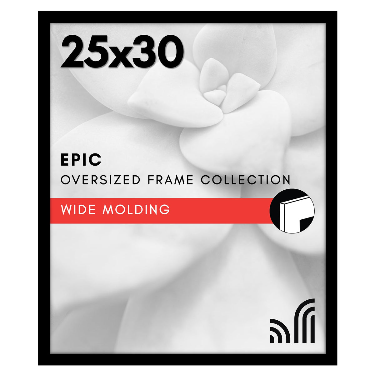 Americanflat 16x20 Poster Frame - Engineered Wood - Black
