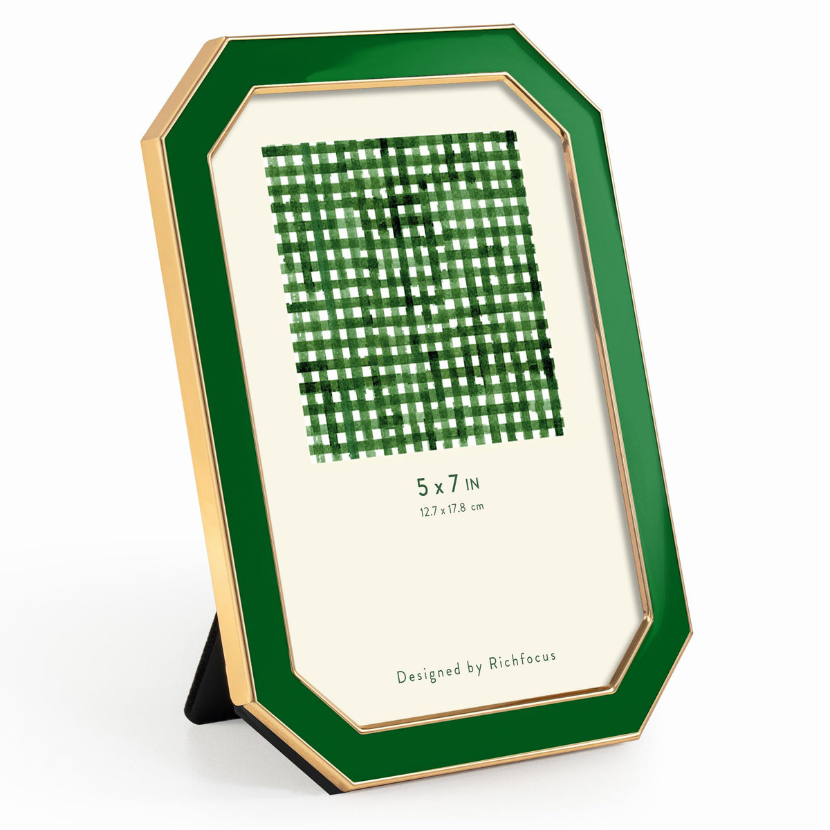 4x6 Enamel Picture Frame with HD-Tempered Glass, Display 3x5 Photo with Mat, Ornate Photo Frame with Gold Metal Edge & Velvet Back for Tabletop & Wall Mount Vertically or Horizontally Display, White