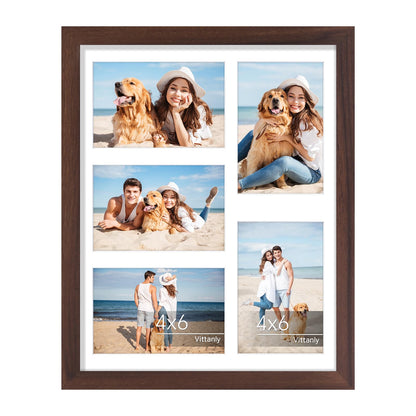 Vittanly 11x14 Collage Picture Frame for Wall Mounting, Black